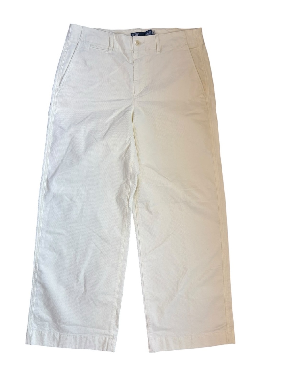 Polo by Ralph Lauren Cotton Corduroy High Waisted Wide Leg Pants Size 10